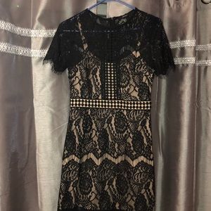 Black lace dress